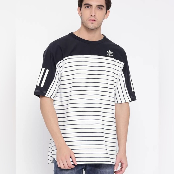adidas Other - Original Kaos Adidas Men's Stripe Block Tee NWT Size Medium